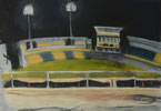 Colombo sketch 3 12in x 16in pastel on paper by christina pierce, cricket artist